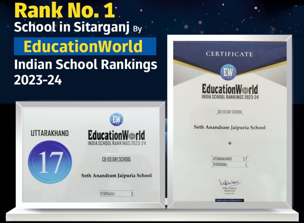 Rank No. 1 School in Tarabganj (Gonda) by EducationWorld Indian School Rankings 2023-24